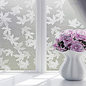 Mua 3m decal dán kính ngang 60cm- lá phong trắng