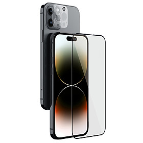 Kính Cường Lực Bảo Vệ Màn Hình và Camera Nillkin 2in1 HD Full Screen Tempered Glass cho iPhone 15 / iPhone 15 Plus / iPhone 15 Pro / iPhone 15 Pro Max - Hàng Chính Hãng