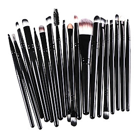 20Pcs Makeup Brush Set Face Eyes Lip Powder Liquid Cream Blending Brush Tool
