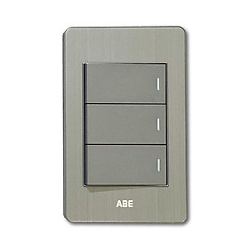 Mua CÔNG TẮC 3 NÚT 2 CHIỀU MẶT NHÔM