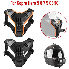 Mũ bảo hiểm xe máy Chin dây đeo giá treo cho GoPro Hero 9 8 7 5