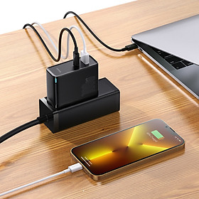 Mua Củ Sạc Nhanh Baseus GaN5 Pro 100W Fast Charger (Kèm Cáp C to C  2 Port USB + Type C  PD/ QC 4.0/3.0 / AFC/ FCP/ PPS Quick Charge) Hàng chính hãng