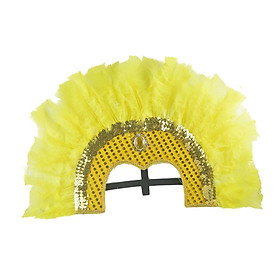 Fashion Feather Headdress Art Headpiece for Stage Performance Photo Props