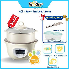 Mua Nồi Nấu Chậm 1 6L Bear Chính Hãng Đa Năng Nấu Cháo  Chưng Yến Bản Quốc Tế - Hàng chính hãng