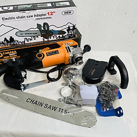 Mua Máy mài cầm tay Tanaka 950w  máy mài góc đuôi dài tiện lợi - Bộ chuyển đổi máy mài thành máy cưa xích