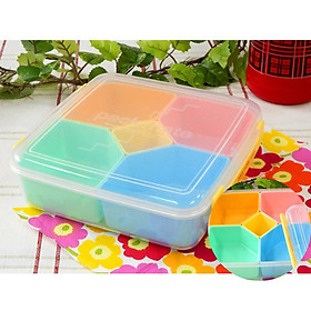 Hộp đựng cơm bento dã ngoại hai tầng chia ngăn 2 lít tiện lợi - Hàng nội địa Nhật