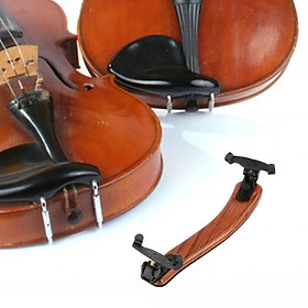 Maple Wood Violin Shoulder Rest, Violin Parts, Height Adjustable Feet