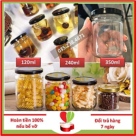Mua HỦ THỦY TINH TRÒN NẮP THIẾC - Duonghieu6789