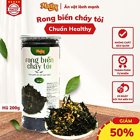 Rong biển cháy tỏi Mailey Hũ 200g - Rong biển ăn liền, ăn vặt, trộn cơm thơm ngon giàu dinh dưỡng