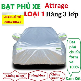 BẠT PHỦ XE Mitsubishi ATTRAGE CAO CẤP, bạt phủ xe ô tô, bạt che ô tô cách nhiệt LOAD Ô TÔ