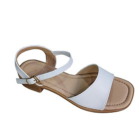 Giày Sandal Nữ Cao Gót Da Bò Thật TiTi ĐÔ Cao Cấp 3cm DNU2179