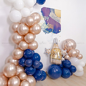 Set Trang Trí Sinh Nhật Cho Người Lớn - Backdrop Xanh Navy