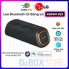 Mua Loa Bluetooth Di Động LG XBOOMGo XG5Q (Xanh Đen) Công suất 20W - Hàng Chính Hãng