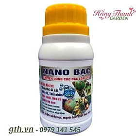 Mua NANO Bạc Chuyên Dùng Cho Các Loại Cây  Đặc Trị: Thán Thư  Đốm Lá  Gỉ Sắt  Thối Nhũn  Thể Tích: 100ml - Xanh Cây  Sạch Bệnh!