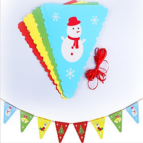 Christmas Hanging Pennant  Paper Outdoor Pennant  Ornaments