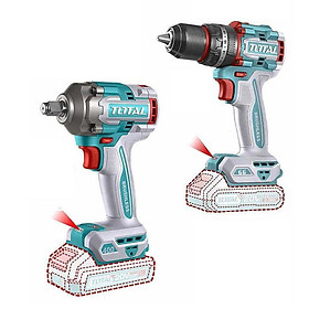 Mua BỘ COMBO MÁY KHOAN BÚA TIDLI20668 1 & MÁY SIẾT BULOONG TIWLI2040 1 KHÔNG CHỔI THAN DÙNG PIN 20V TOTAL TCKLI20275 - HÀNG CHÍNH HÃNG