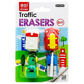 Vỉ Gôm Tẩy Traffic DIY - Qihao QH8346 - Mẫu 1