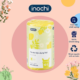 Túi rác tự huỷ sinh học có quai tiện dụng dạng cuộn nhiều màu, nhiều mùi hương dài và dai hơn 20% - Chính hãng inochi.