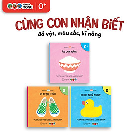 Truyện Ehon bé 1-2-3 tuổi - Bộ 3 cuốn Nhận biết Màu sắc, đồ vật, kĩ năng hàng ngày