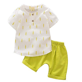 New Summer Baby Infant Clothes Baby Clothes Cotton Short Sleeve Cartoon Baby Boy 2PCS Clothes Set