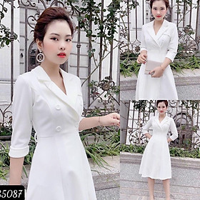 ĐẦM XOÈ TRẮNG VINTAGE SANG TRỌNG XINH XẮN , CHO CÁC NÀNG/ CÓ ĐỦ SIZE VINA 1HITSTORE