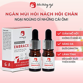 Combo 2 Serum khử mùi Embrace ngăn mùi hôi nách hôi chân hỗ trợ giảm mồ hôi và làm sáng vùng da dưới cánh tay