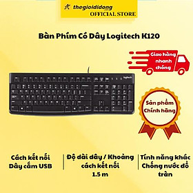 Mua Bàn Phím Có Dây Logitech K120 - Hàng chính hãng