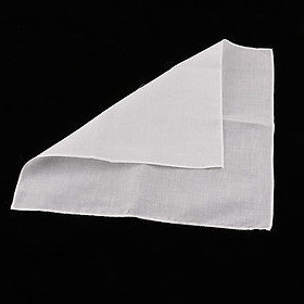 12 Pieces Handkerchiefs Unisex Vintage 100% Cotton Hanky Kerchiefs