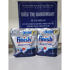 Combo 2 gói Viên rửa bát Finish Quantum 25 viên ( 25 x2=50 viên )