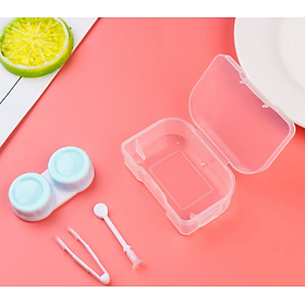 Bộ hộp đựng kính áp tròng cao cấp kèm dụng cụ vệ sinh (giao màu ngẫu nhiên)