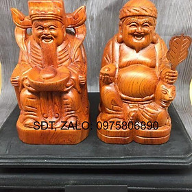 Mua Tượng thần tài thổ địa gỗ hương 30cm hàng nguyên khối