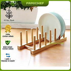 Giá dĩa 7 thanh Gỗ Đức Thành 24791