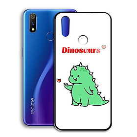 Ốp Lưng Kính Cường Lực cho điện thoại Realme 3 Pro - 0367 7877 DINOSAURS04 - Hàng Chính Hãng
