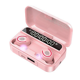 F9-3 True Wireless Earbuds BT 5.1 Headphones TWS Stereo Earphones with Touch Control 1200mAh Power Bank Case LED Digital