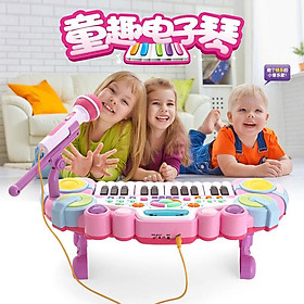 Đồ chơi đàn organ điện tử đa chức năng mô phỏng thuận lợi nhất dành cho trẻ em nhạc cụ đàn organ điện tử Nhà máy Xiecheng nhạc cụ giáo dục sớm có micrô