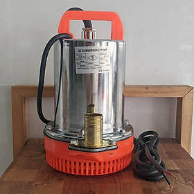 Mua Máy bơm nước thả chìm  máy bơm chìm vỏ inox dùng điện 12V ắc quy công suất 180W độ linh động cao