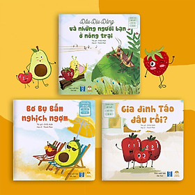 Hình ảnh Sách Ehon Việt Cho Bé 0-3 Tuổi - Combo Ehon Về Các Bạn Hoa Quả, Động Vật Trong Vườn Nhà Đáng Yêu