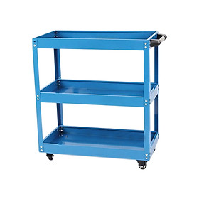 Mua Xe đẩy đồ nghề - Xe đẩy dụng cụ 3 ngăn có tay cầm màu xanh  đỏ Yh-003