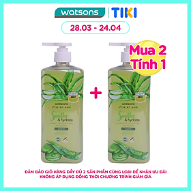 Dầu Gội Watsons Aloe Vera Lilac Shampoo 700ml