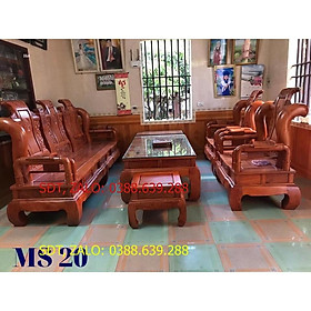 Bộ bàn ghế tần thủy hoàng gỗ hương đá