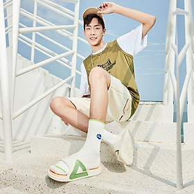 Dép PEAK Taichi Slippers E92037L - Trắng Xanh  - 42