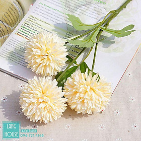 Mua Hoa Giả - HOA CÚC TÂY LOẠI 1 Giống Thật - 1 Cành 3 Bông