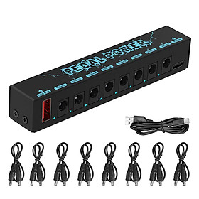 Guitar Pedals Power Supply Durable with USB Port Guitar Effector Power Supply
