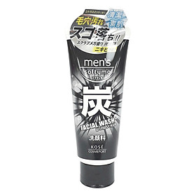 Sữa Rửa Mặt Than Hoạt Tính KOSE Men’s Softymo 130g NHẬT BẢN