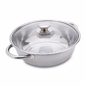 Nồi Lẩu Inox Rainy Nắp Kính -Nhiều size