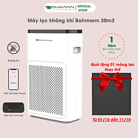 Máy lọc không khí, khử mùi, kết nối Wifi BOHMANN B501 - Hàng chính hãng