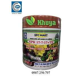 PHÂN NPK BỔ SUNG VI LƯỢNG NPK 17-7-17+TE hủ 200gr CHUYÊN DÙNG RAU MÀU – HOA – CÂY CẢNH