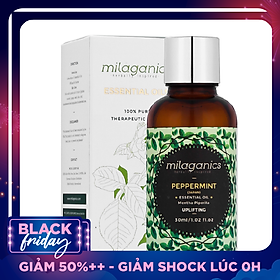 Tinh Dầu Bạc Hà Milaganics (30ml)