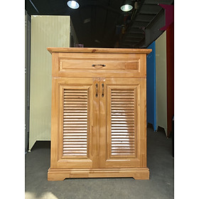 Mua Tủ đựng giày dép ngang 80cm gỗ thông màu nâu cao cấp