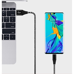 Dây cáp sạc nhanh cho Samsung/Oppo/Vivo.... cổng Micro USB/ Type-C bọc dù chống đứt chống rối -Hàng Nhập Khẩu